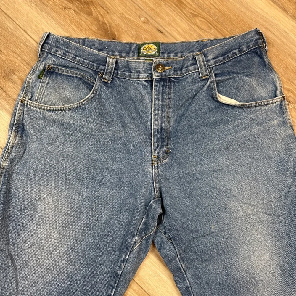 Men's Cabela's‎ Straight Leg Medium Wash Jeans 42X30